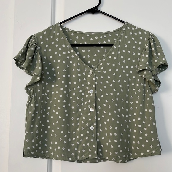 Twik Ruffled Sleeves Floral Blouse - Picture 1 of 3